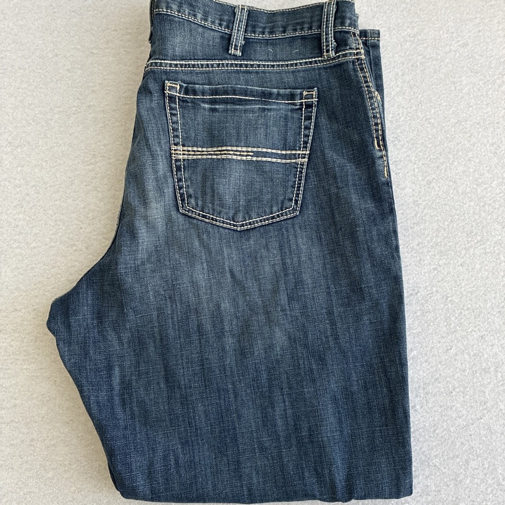 Cinch Mens White Label Jeans 40x32 Medium Wash Relaxed Fit Denim Cowboy Workwear